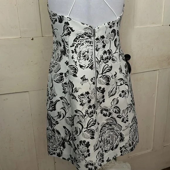 NWT alice+olivia Tayla Dress Sz 4 Silk Brocade Holiday Party semiformal wedding